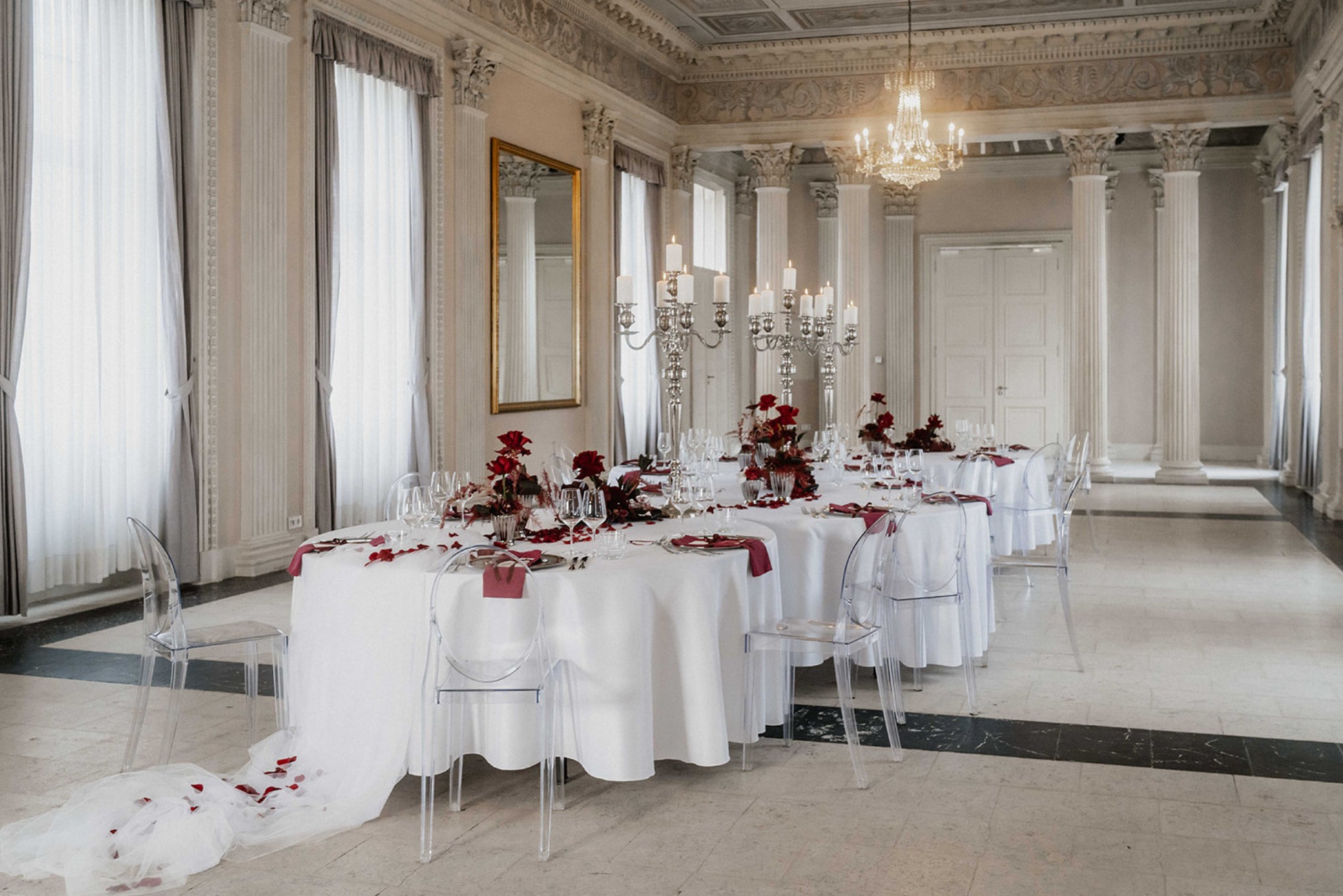 Hochzeitstisch in Schloss